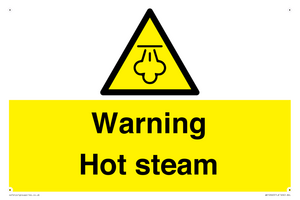 Warning Hot steam
